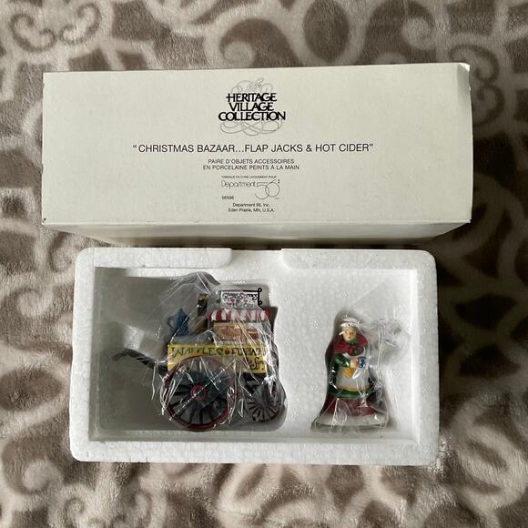 Christmas bazaar flapjacks and hot cider department 56 Village collection - Picture 2 of 2